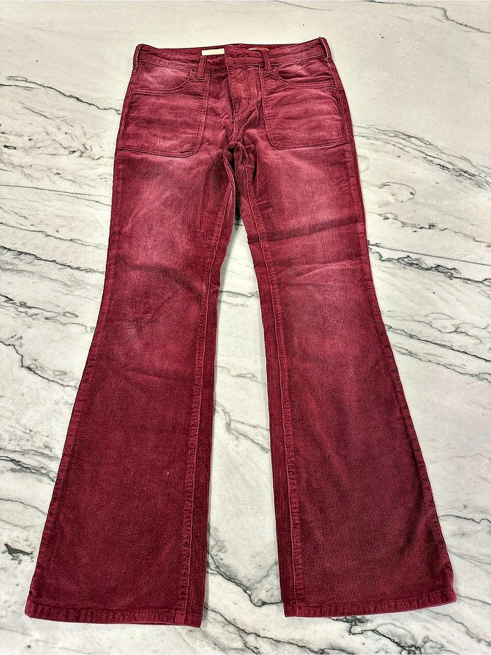 Pilcro Women’s Wide Leg Corduroy Jeans in Red Wine. Waist 29. Like New